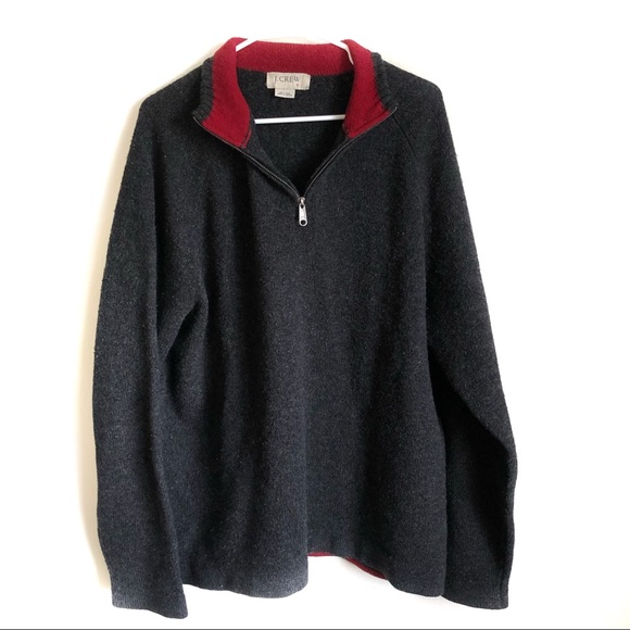 J. Crew Other - Men’s J Crew Gray Quarter zip Gray Sweater XL